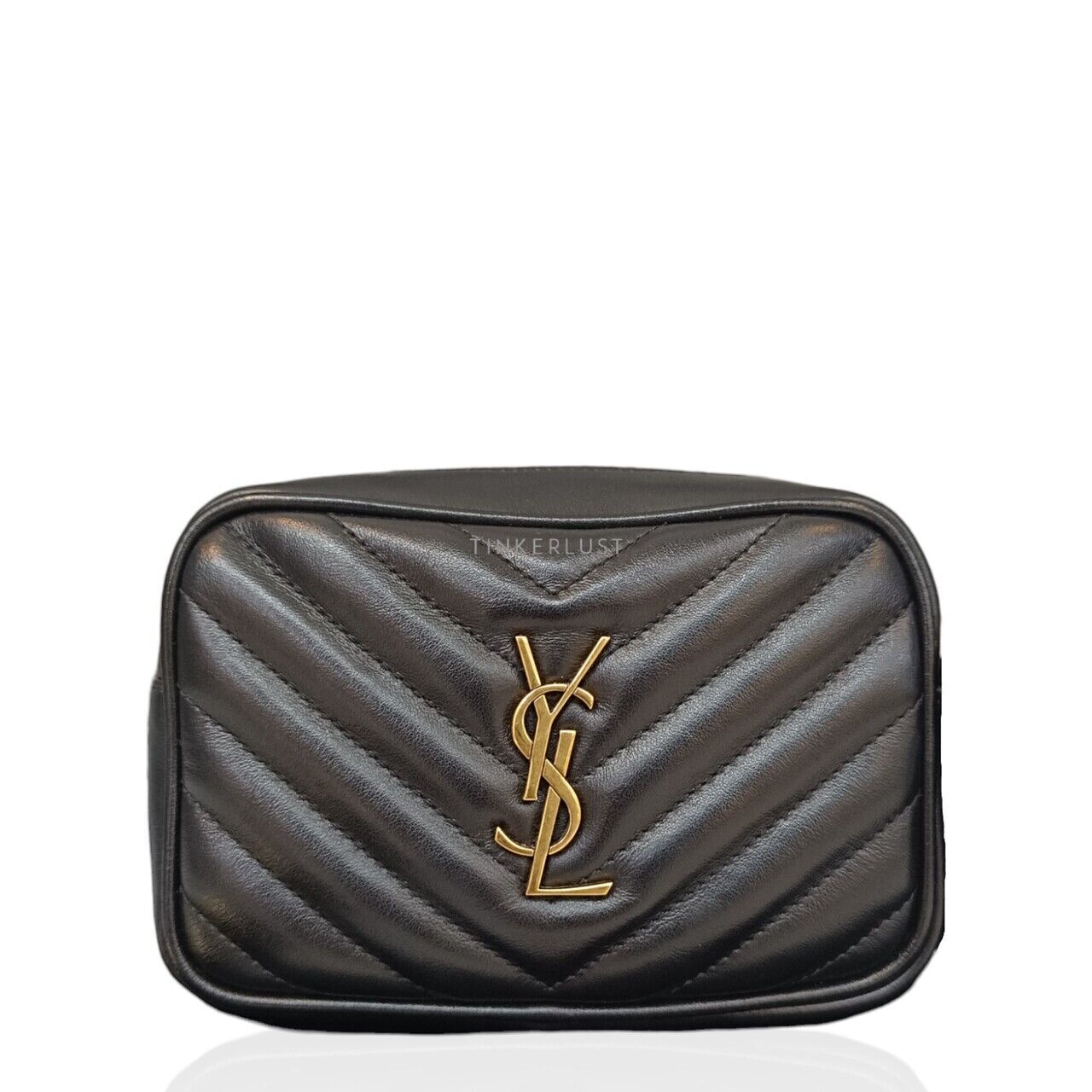 Saint Laurent Lou Belt in Quilted Leather Black GHW 2018 Sling Bag