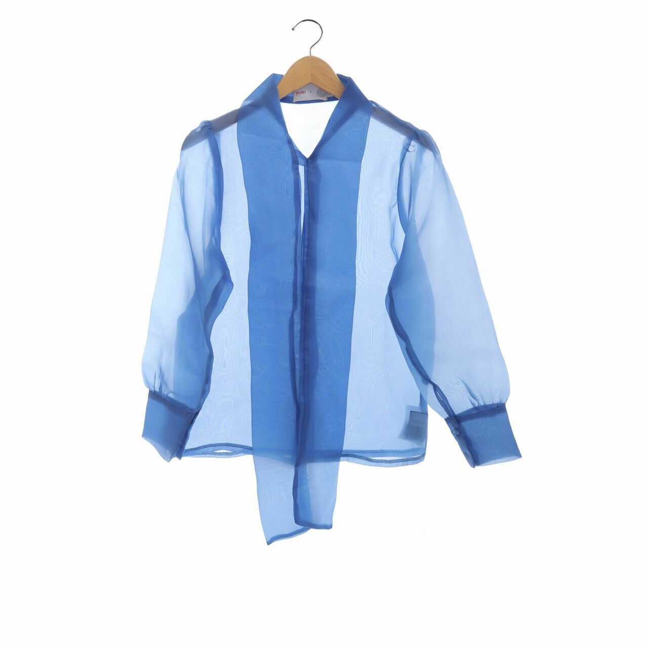 Yuan X Anadha Melody  Blue Sheer Shirt