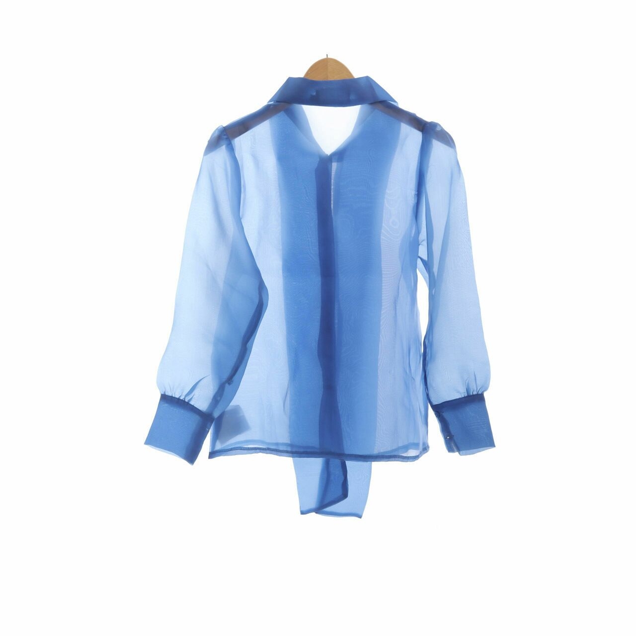 Yuan X Anadha Melody  Blue Sheer Shirt