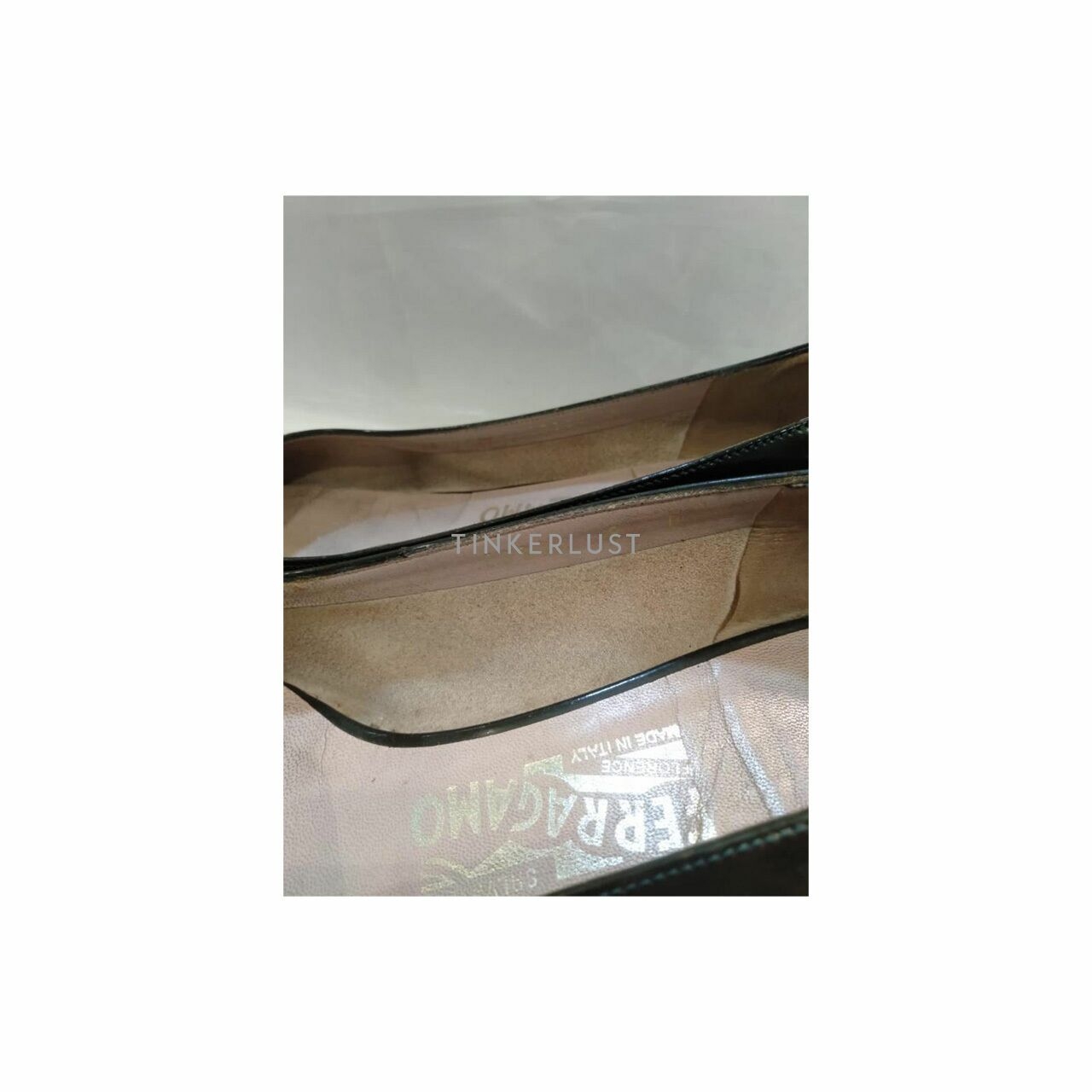 Salvatore Ferragamo Dark Green Heels