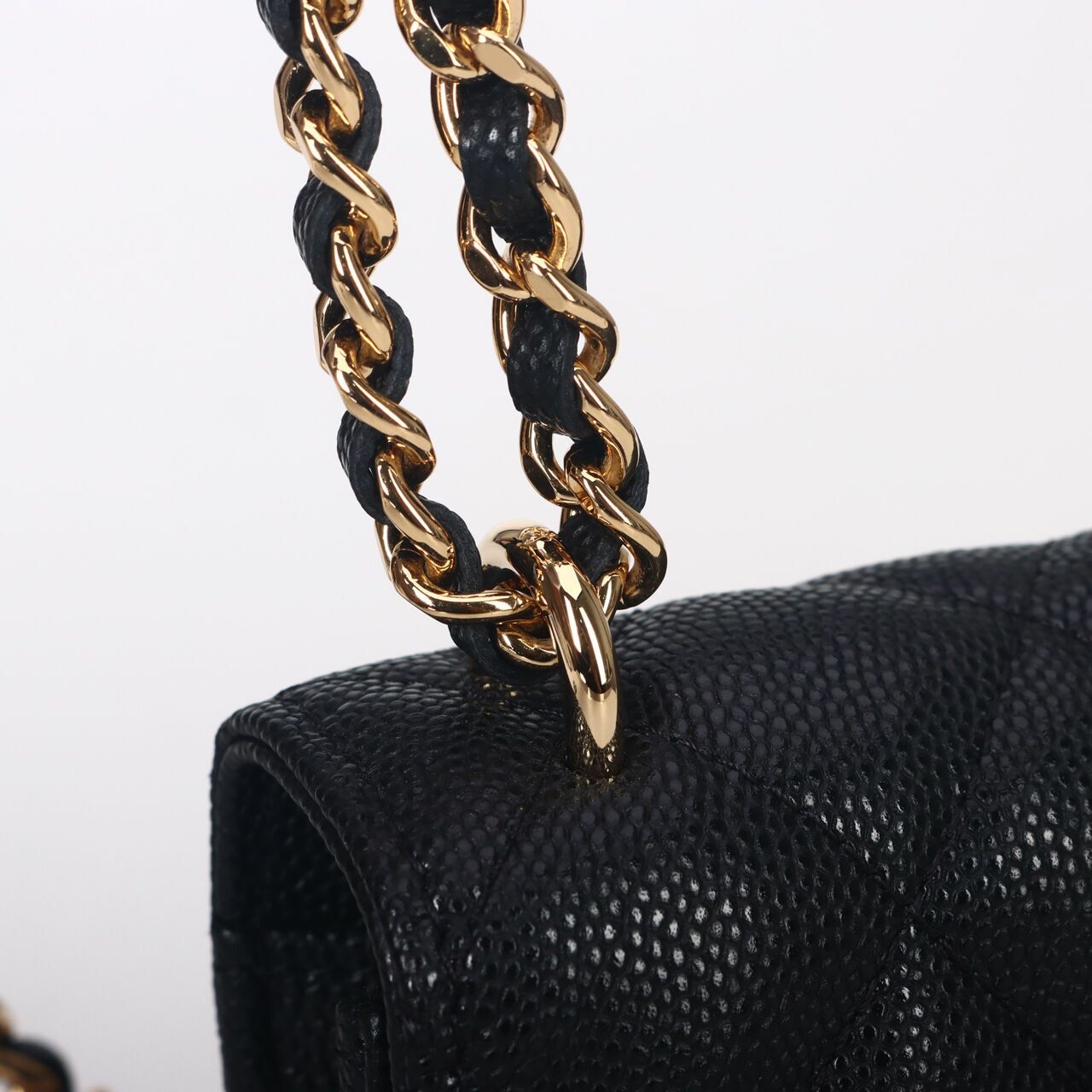 Chanel WOC Caviar Black Front Pocket Sling Bag 