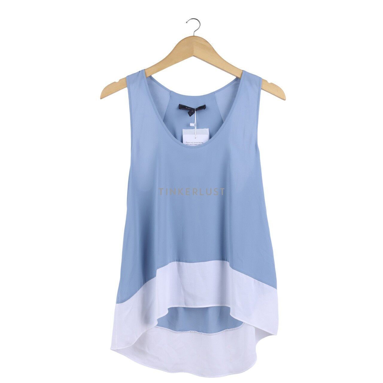 BCBG Max Azria Blue & White Sleeveless