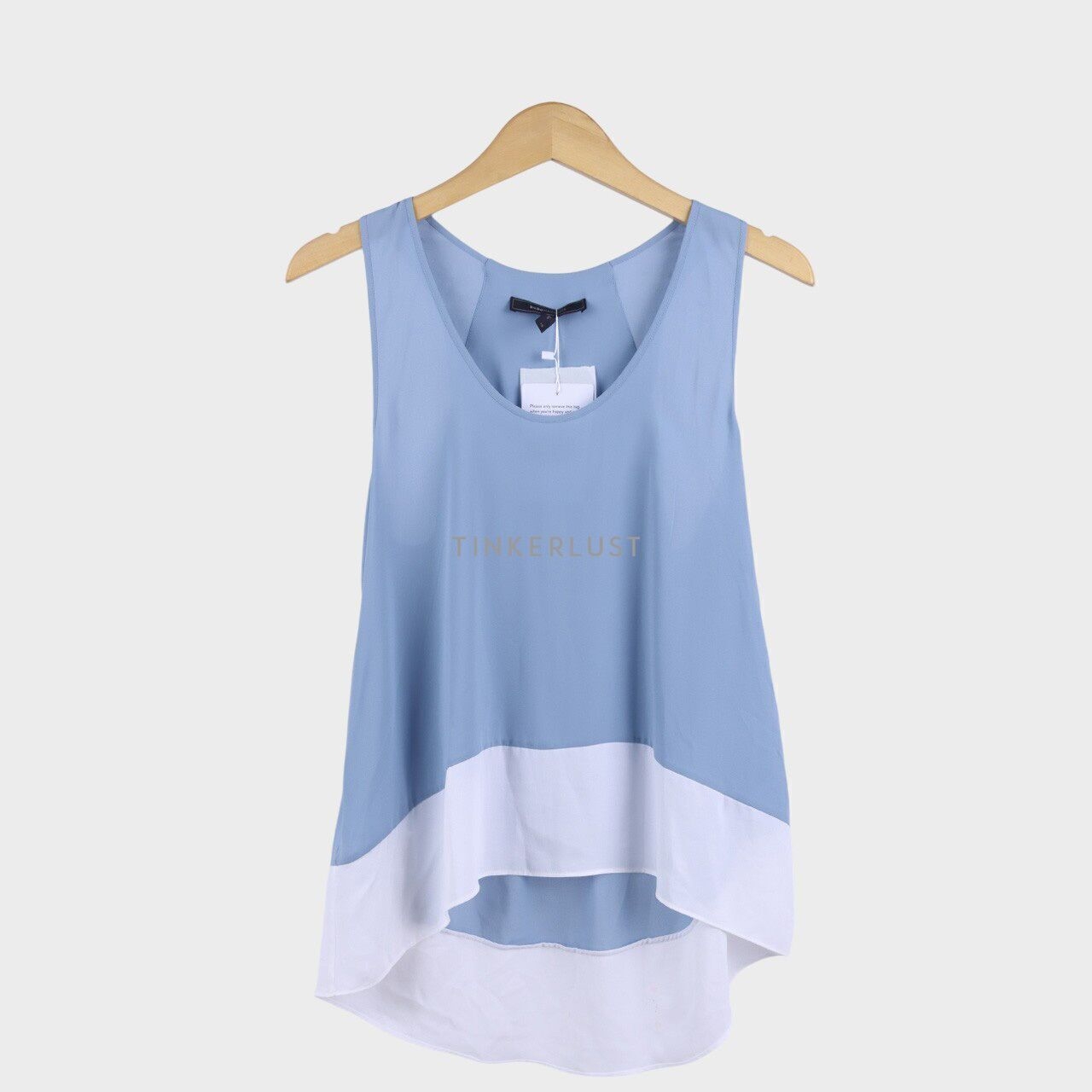 BCBG Max Azria Blue & White Sleeveless