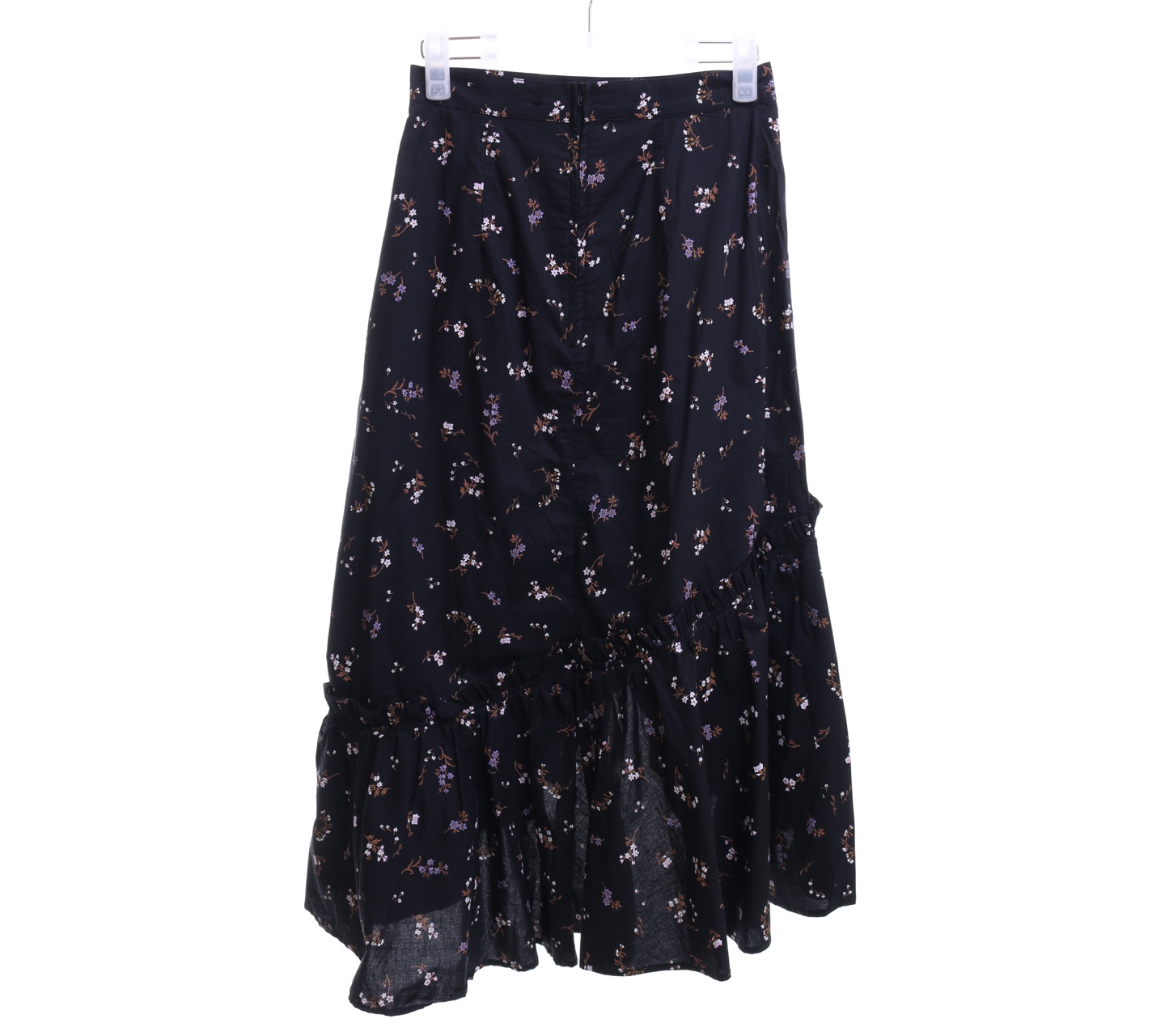 H&M Black Floral Wrap Maxi Skirt