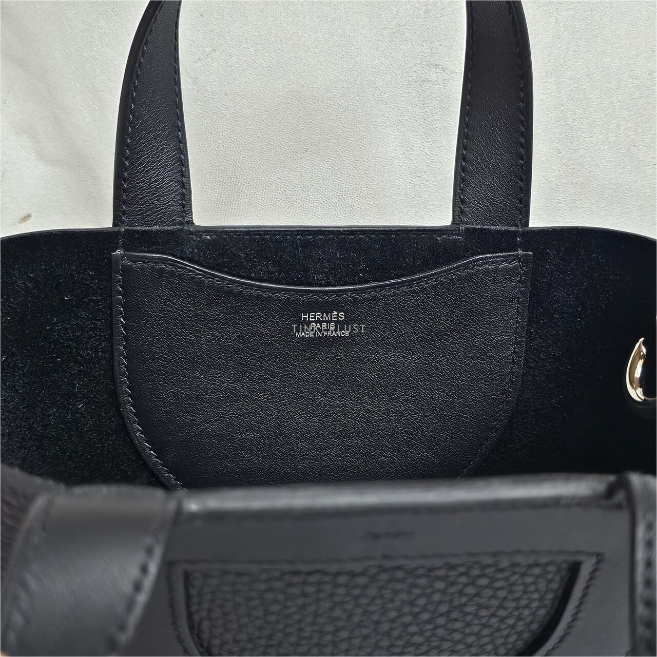 Ĥermès In The Loop 18 Clemence Black #B Handbag