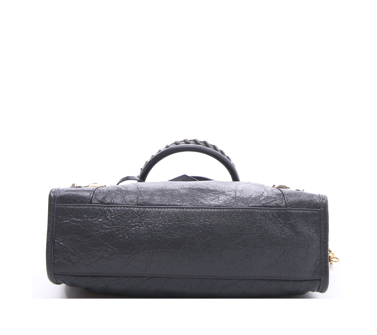 Balenciaga Dark Grey Small City Satchel