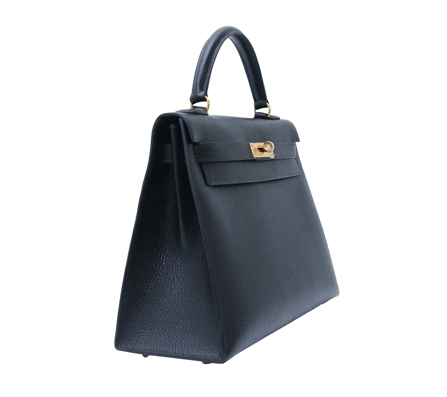 Hermes Black Kelly 32 Handbag