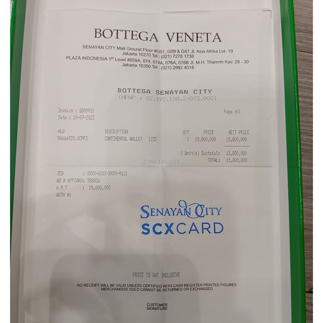 Bottega Veneta Black Zippy GHW Wallet