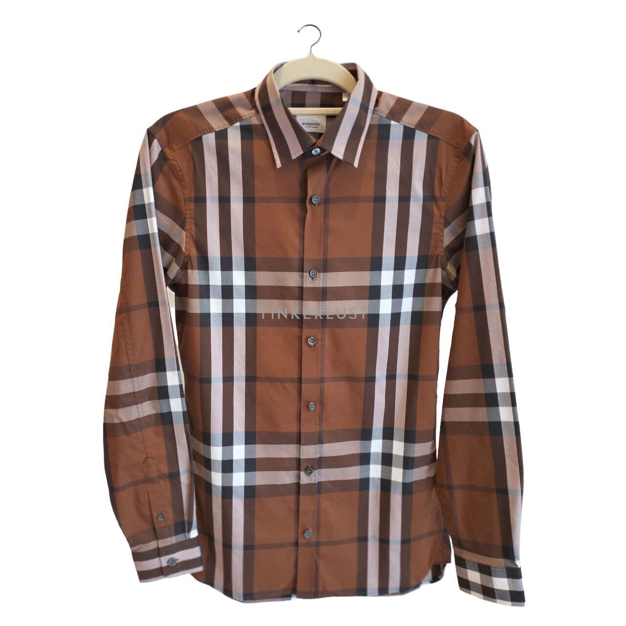 Burberry Nelson Russet Brown Longsleeve Shirt