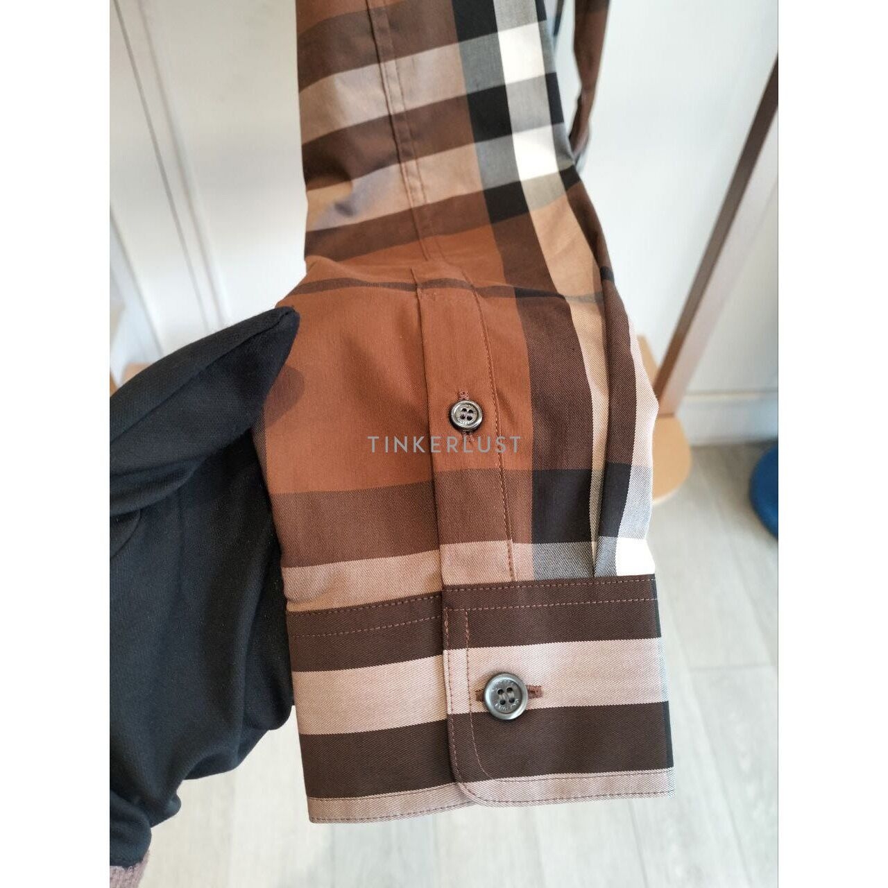 Burberry Nelson Russet Brown Longsleeve Shirt