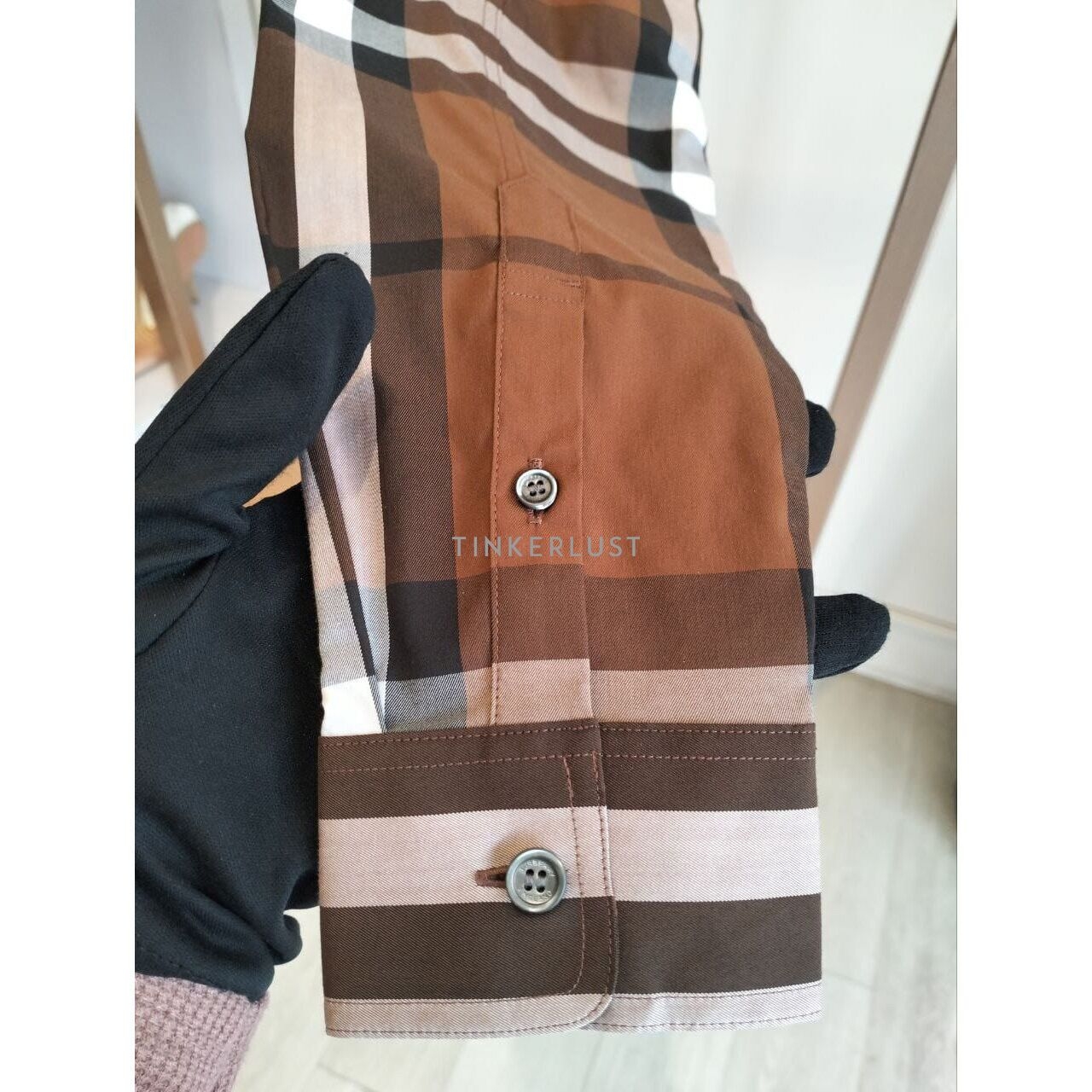 Burberry Nelson Russet Brown Longsleeve Shirt