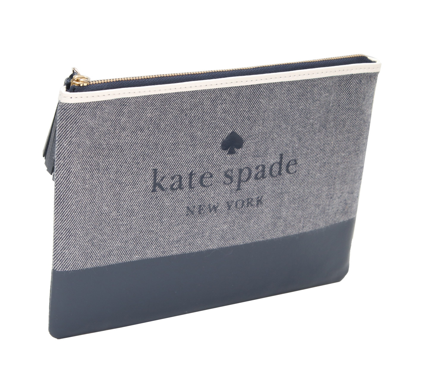 Kate Spade Navy Ash Street Logo Tassel Pouch