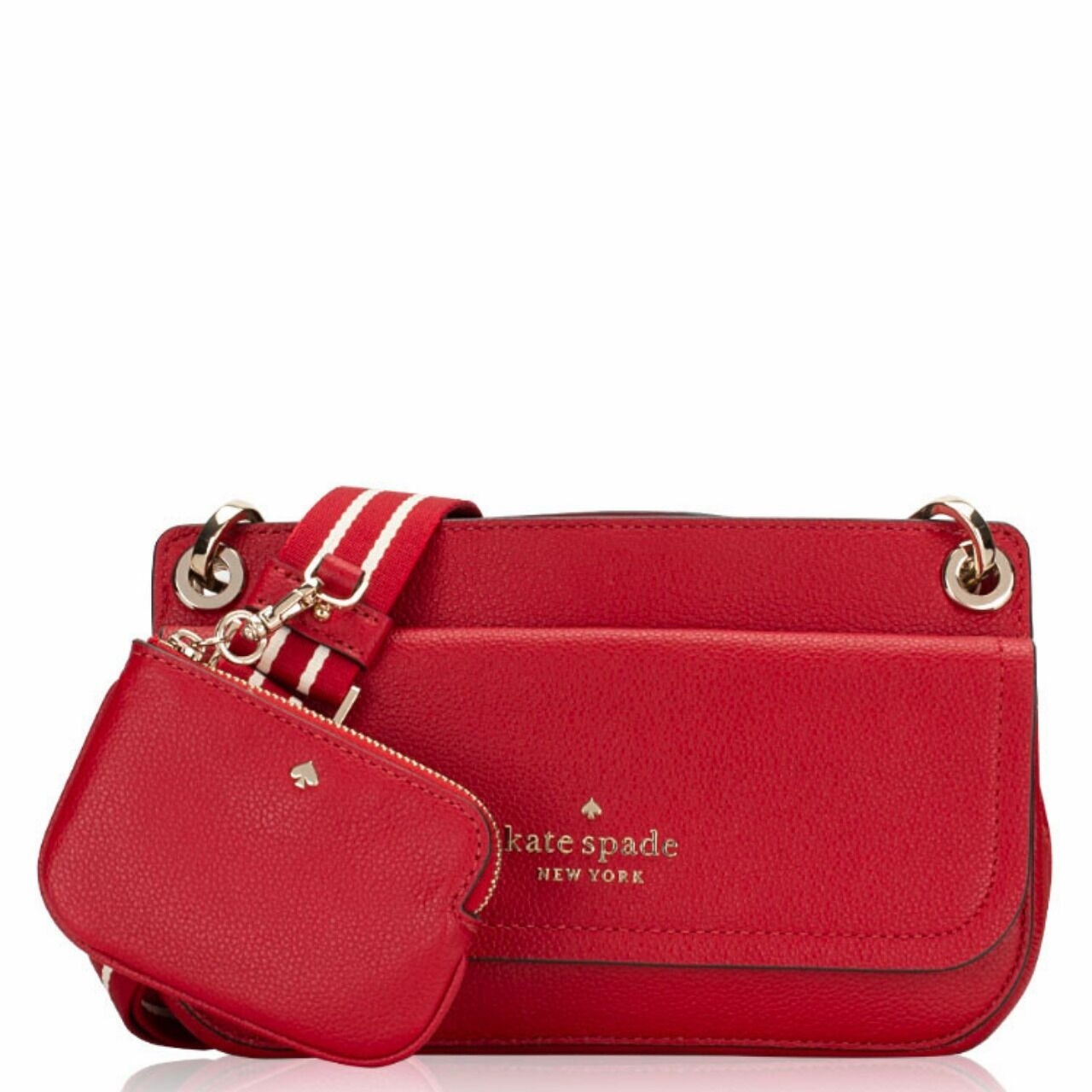KATE SPADE Rosie Small Flap Crossbody Candied Cherry