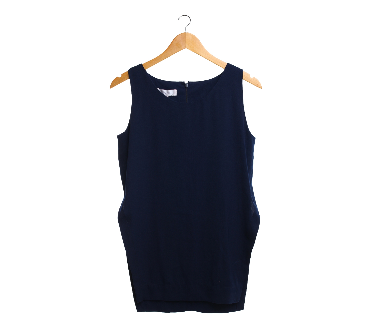 Kivee Dark Blue slit Sleeveless