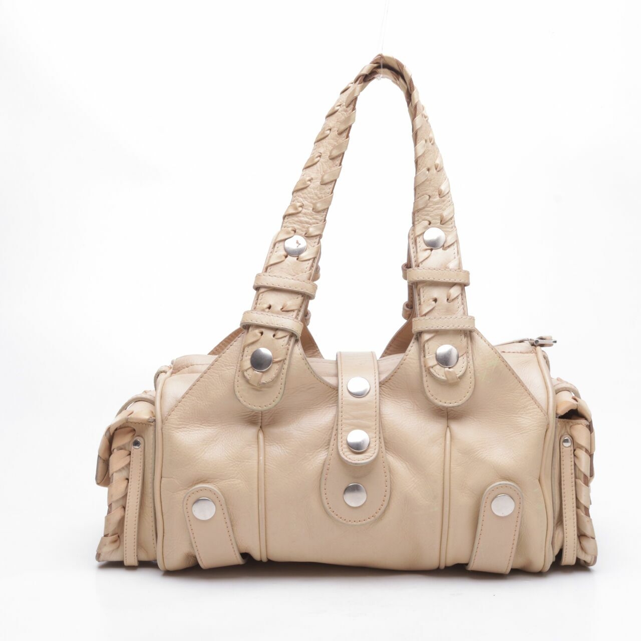 Chloe Medium Silverado Beige Calfskin Shoulder Bag