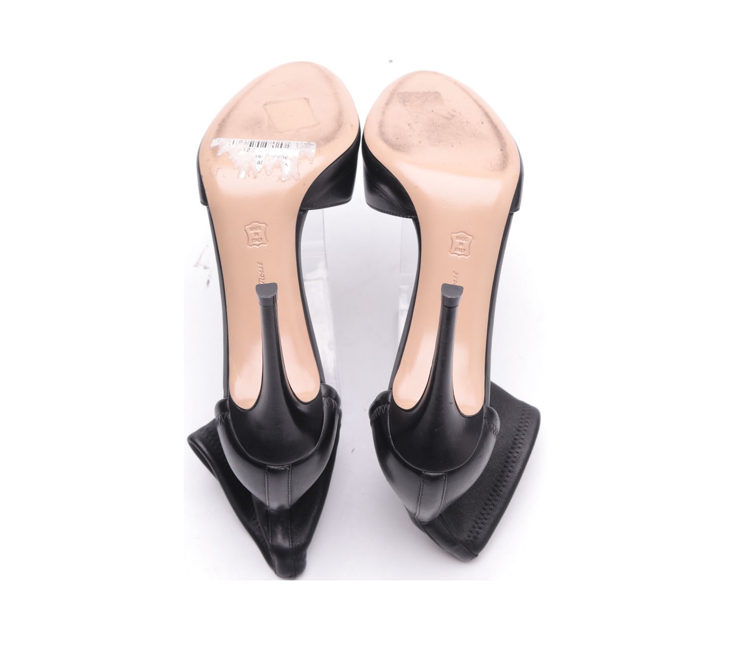 Gianvito Rossi Black Aurelie Stretch Heels