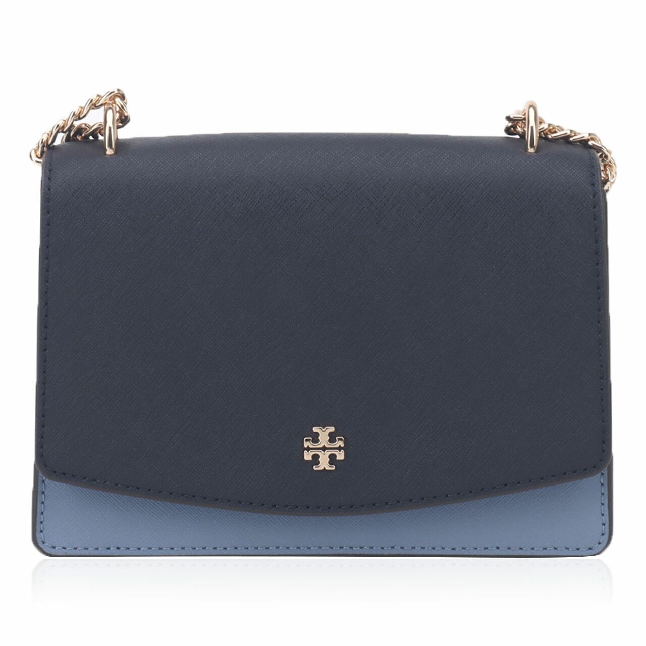 Tory Burch Emerson Coloblock Mini Shoulder Bag Tory Navy/Bluewood	