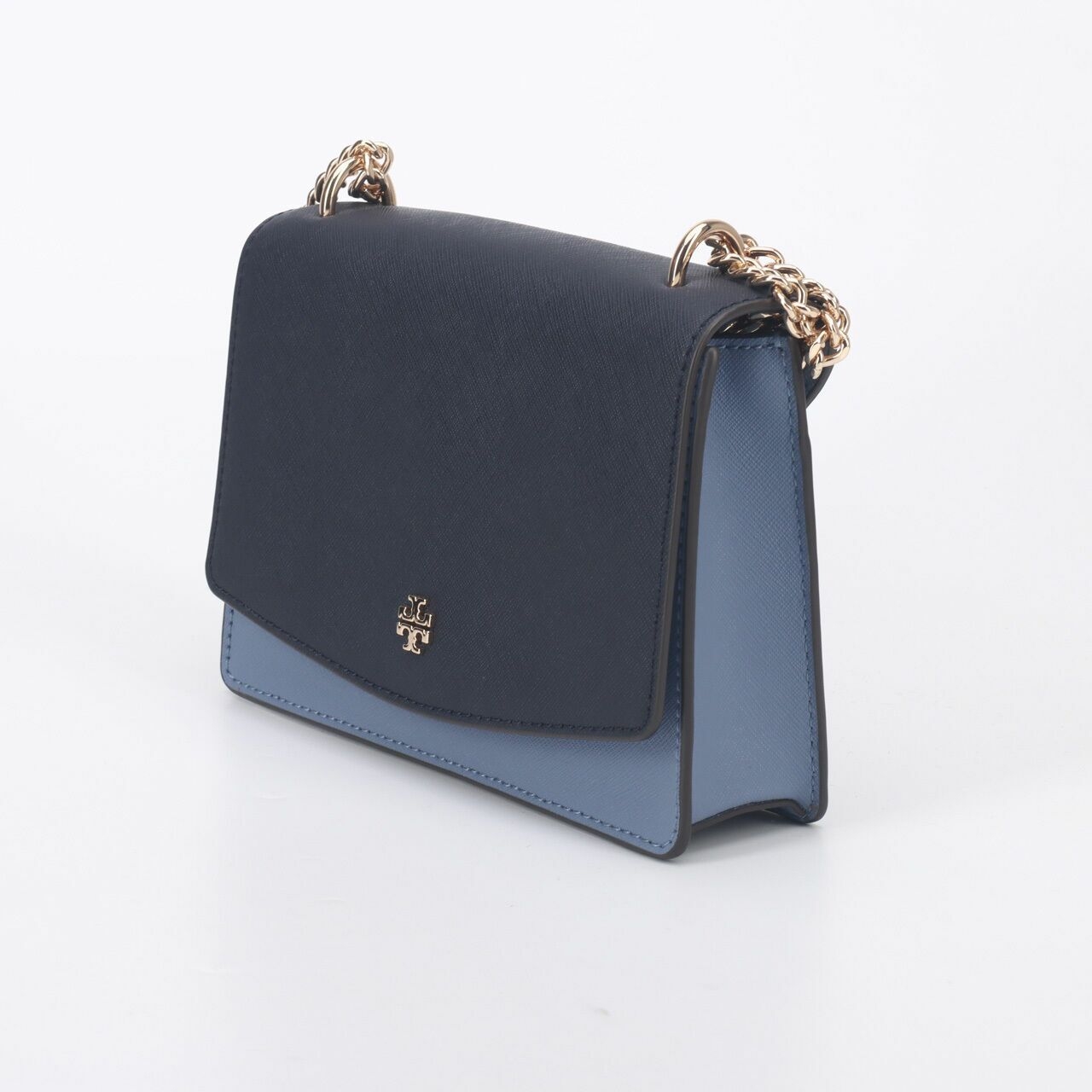 Tory Burch Emerson Coloblock Mini Shoulder Bag Tory Navy/Bluewood	