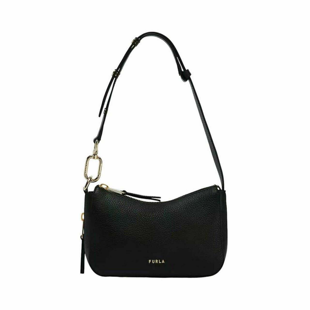 Furla Skye S Hobo Bag Black Ghw