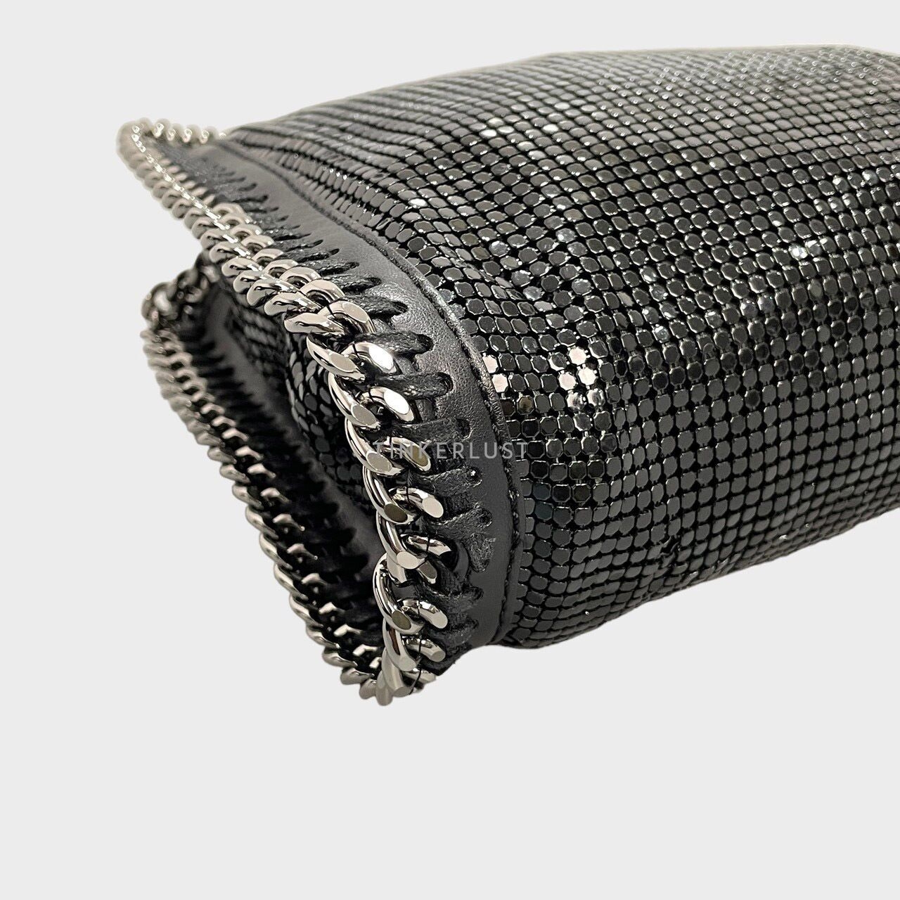 Stella McCartney Tiny Falabella Black Metal Mesh Tote Bag