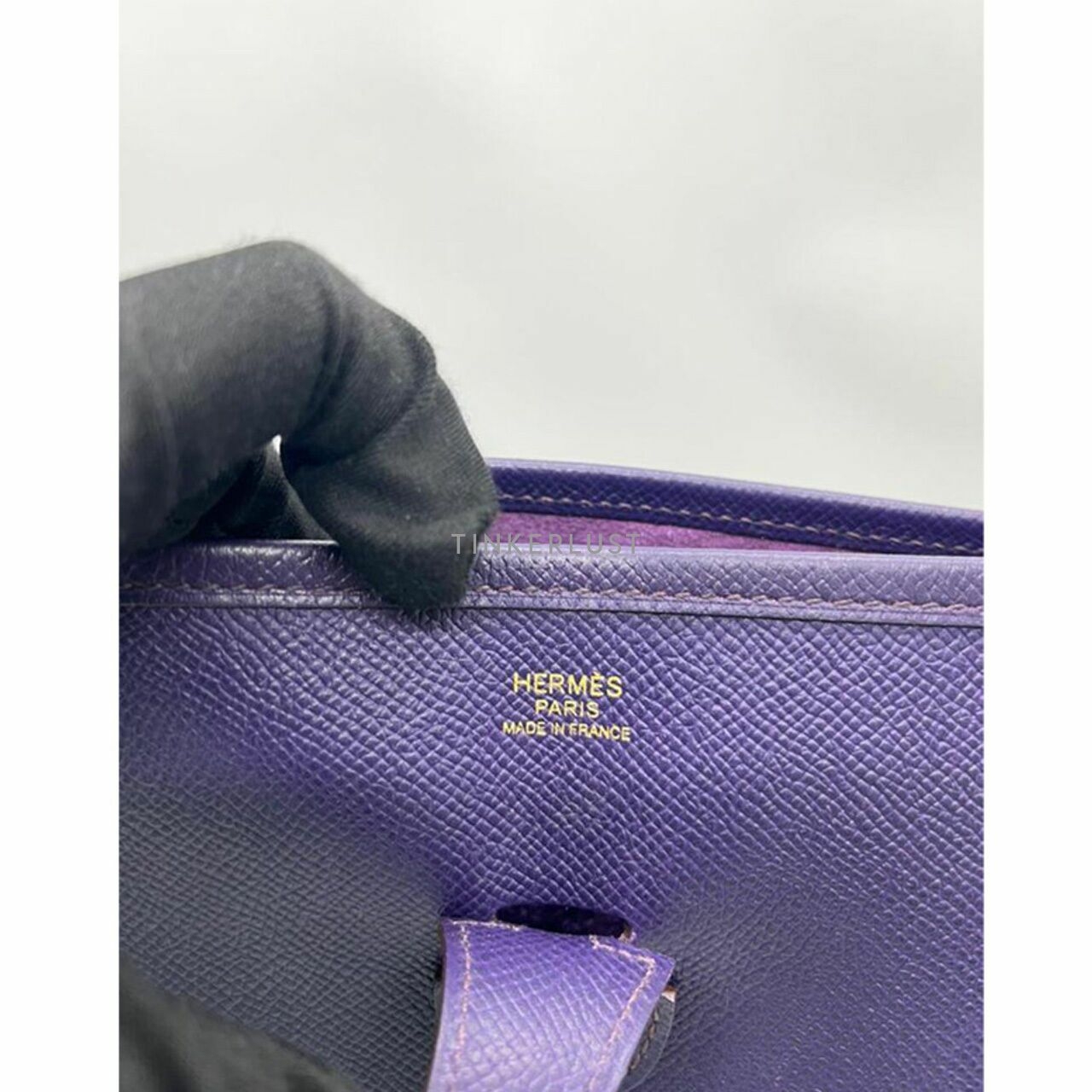 Hermes Evelyne PM Iris Epsom GHW #T Shoulder Bag