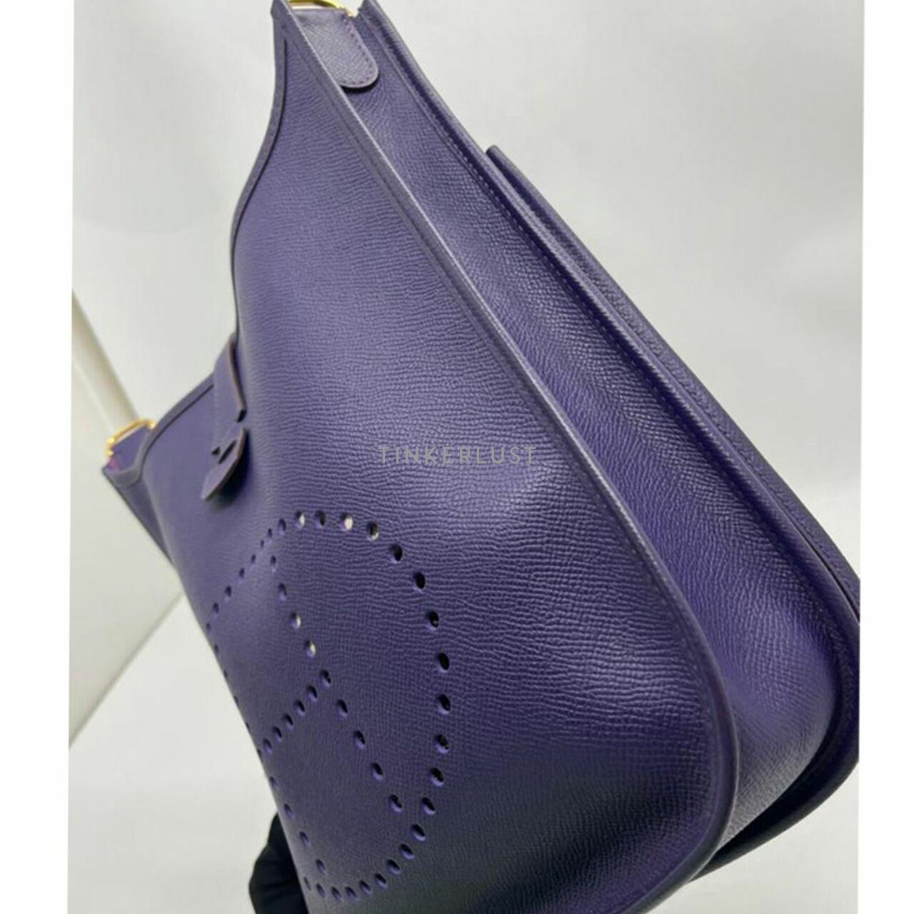 Hermes Evelyne PM Iris Epsom GHW #T Shoulder Bag