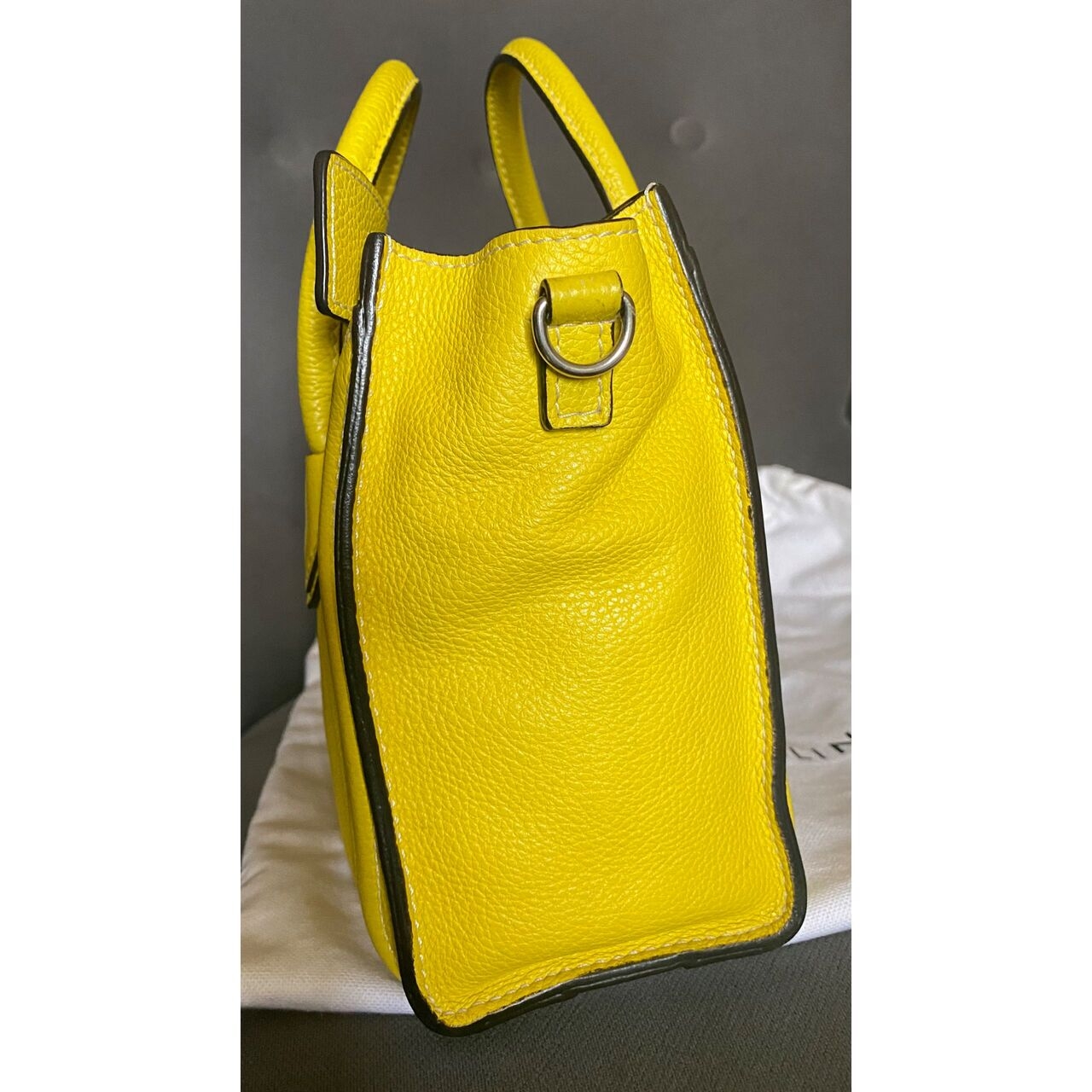 Celine Yellow Nano Luggage Bag