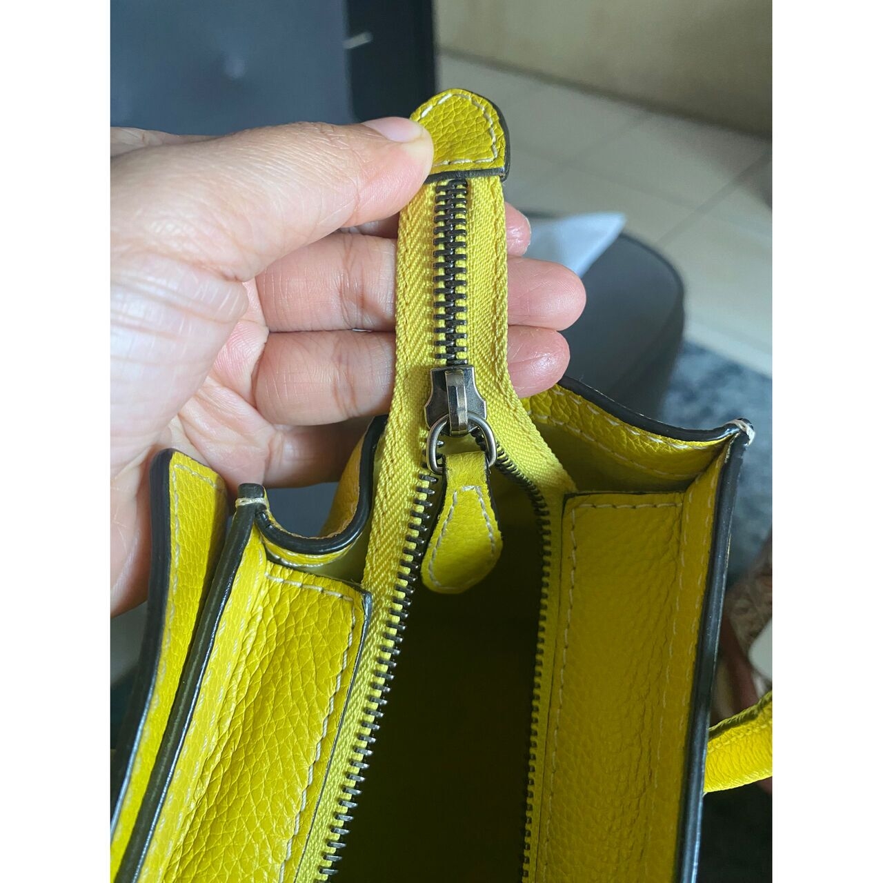 Celine Yellow Nano Luggage Bag