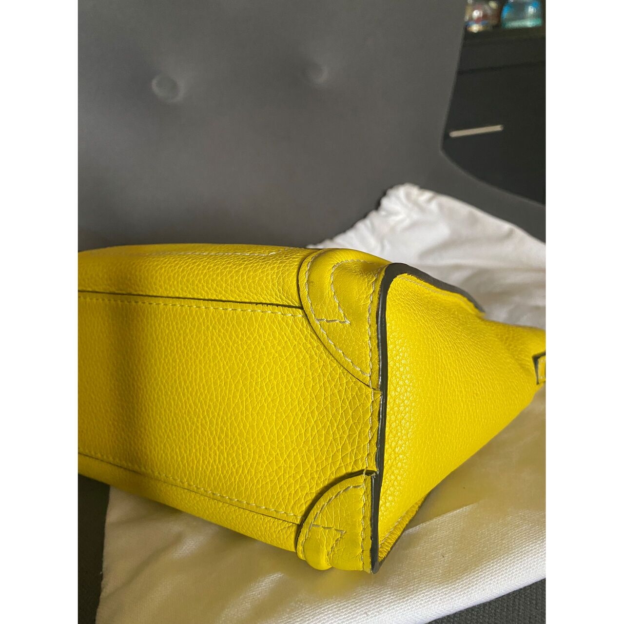 Celine Yellow Nano Luggage Bag