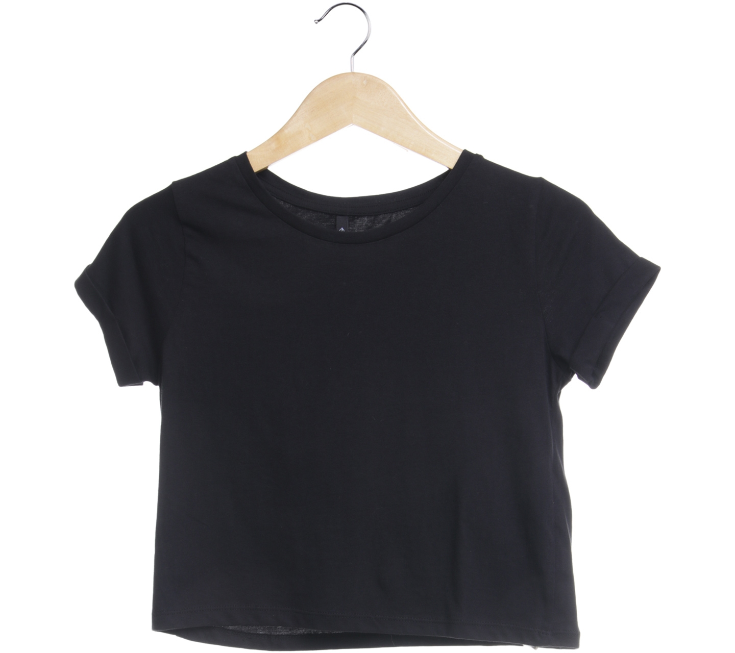 Stradivarius Black Cropped T-Shirt