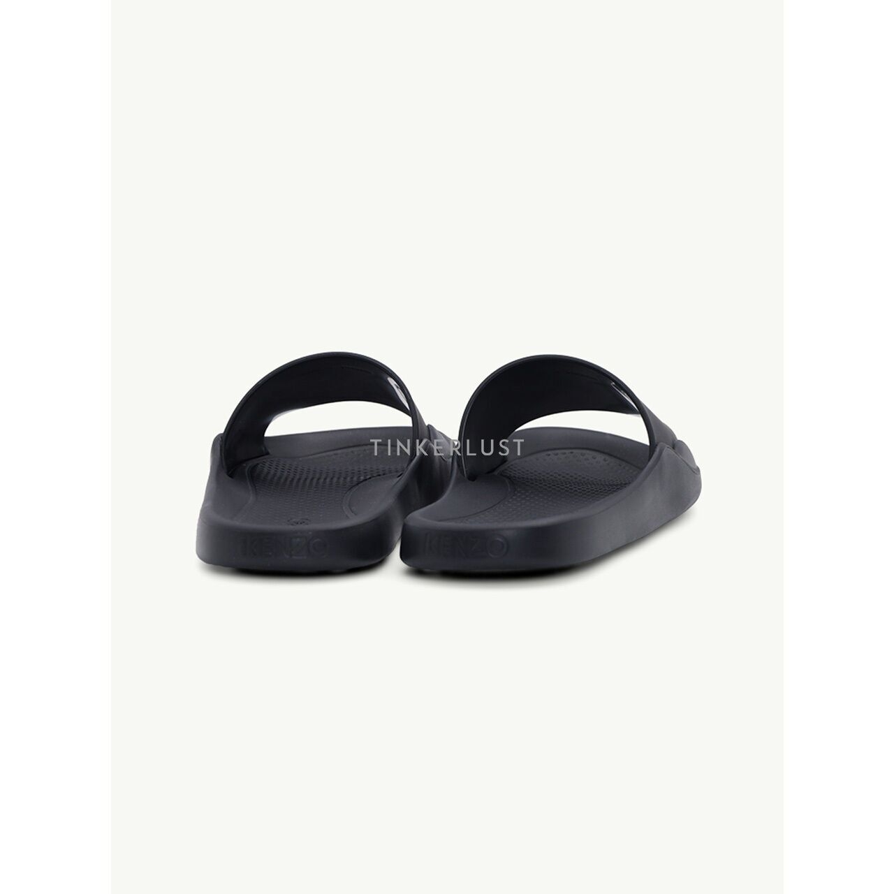 Kenzo Women Sport 'Big X' Pool Slides in Black/White Sandals