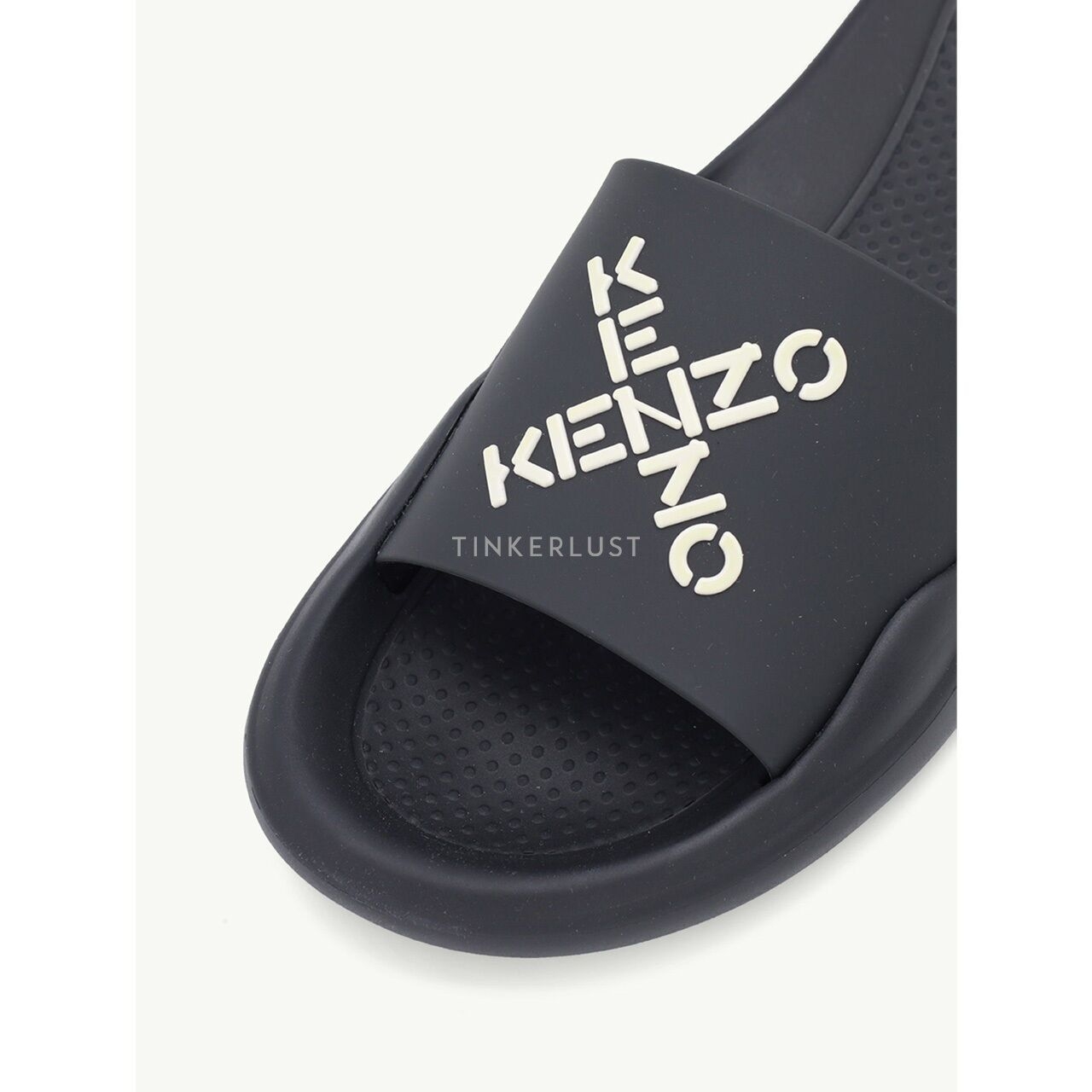 Kenzo Women Sport 'Big X' Pool Slides in Black/White Sandals