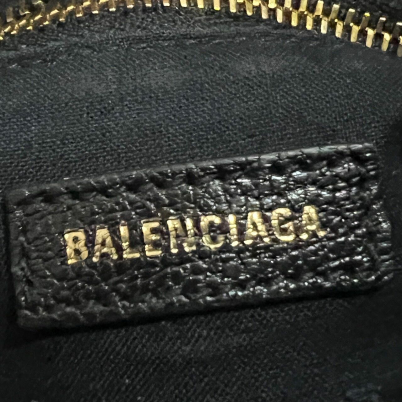 Balenciaga Mini City Black Chevre Metallic Edge GHW Handbag 