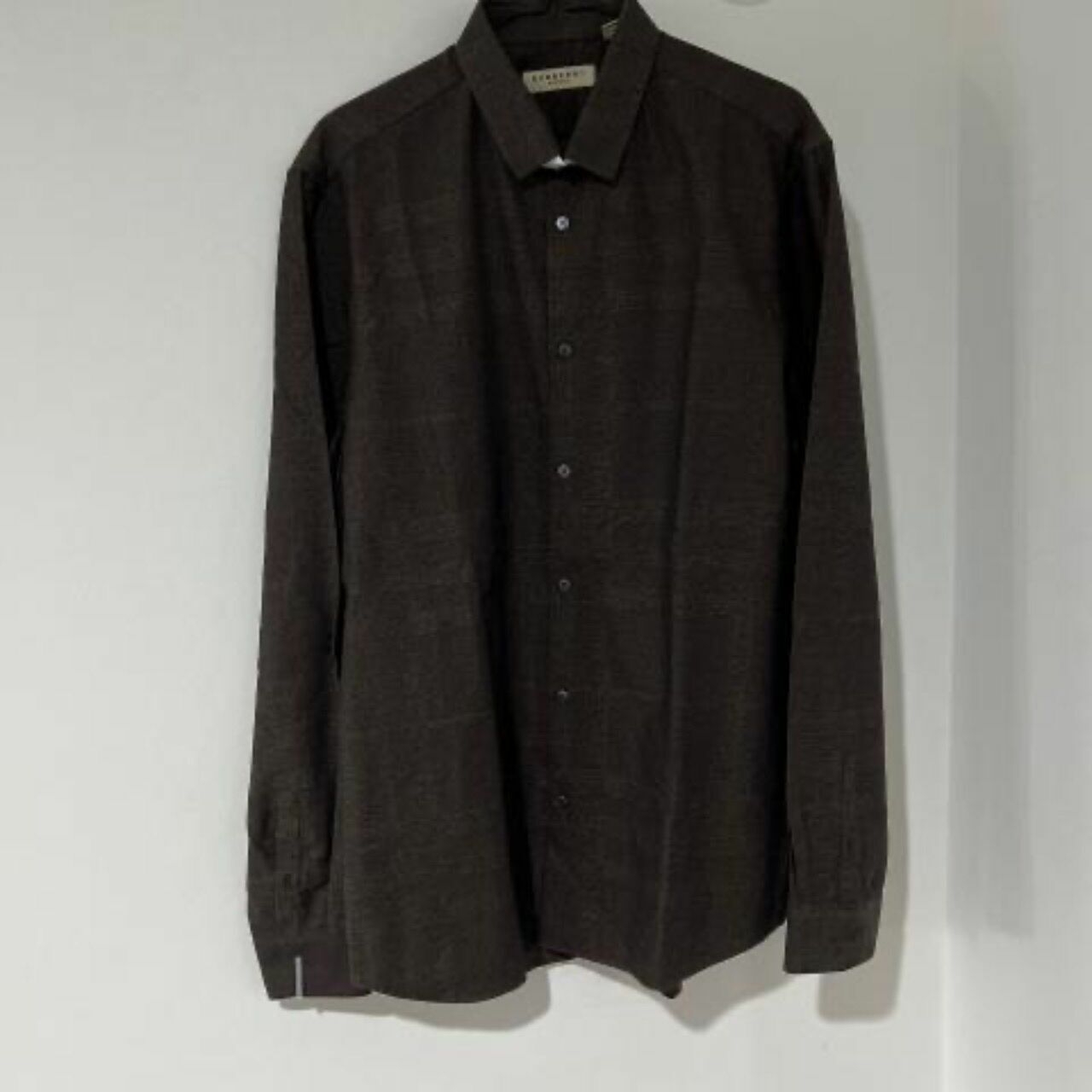 Burberry Brown London Checkered Button-up Shirt