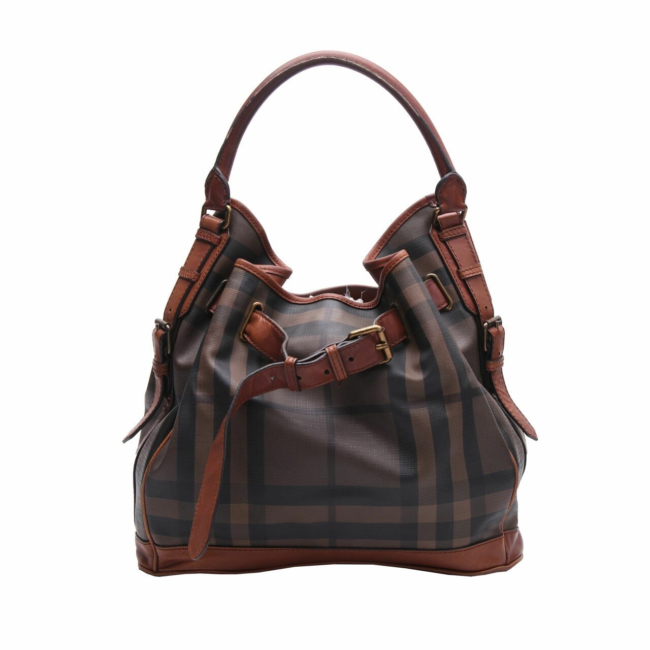 Burberry Brown Leather Shoulder Bag