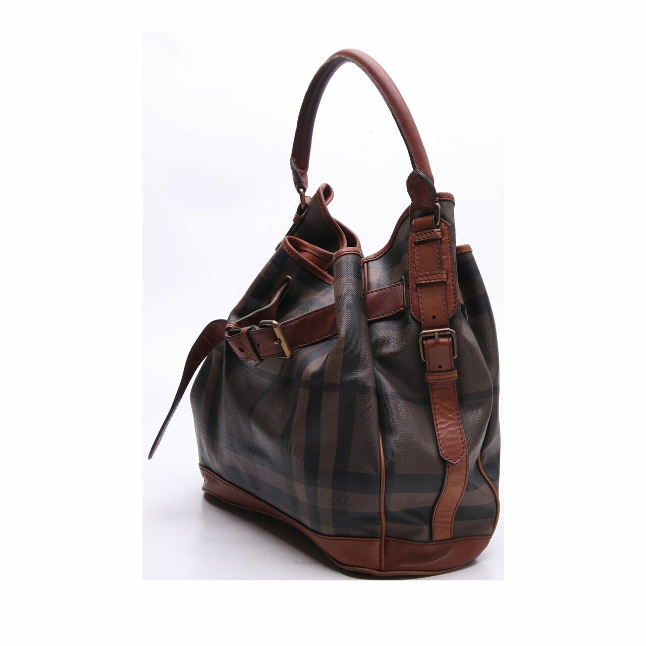 Burberry Brown Leather Shoulder Bag