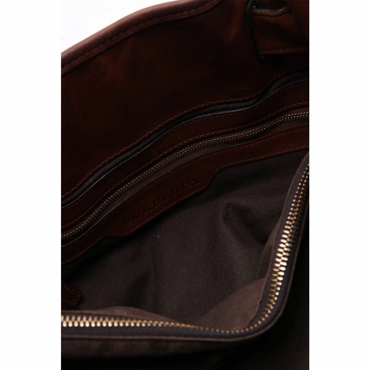 Burberry Brown Leather Shoulder Bag