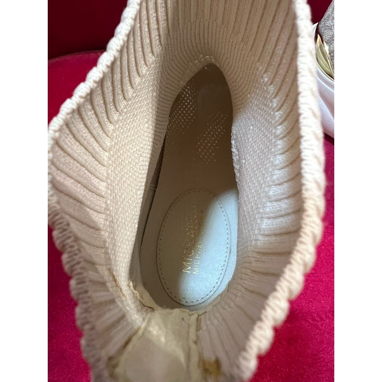 Michael Kors Muse Trainer Broken White Boots