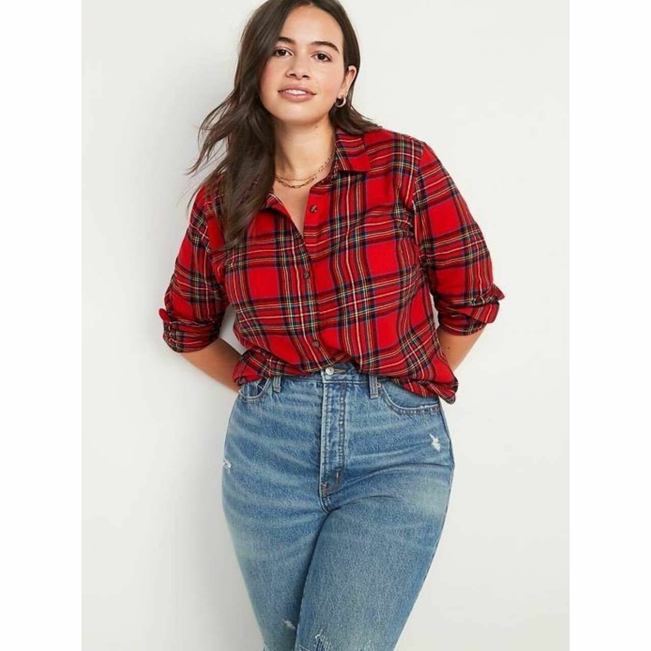 H&M Red Plaid Shirt