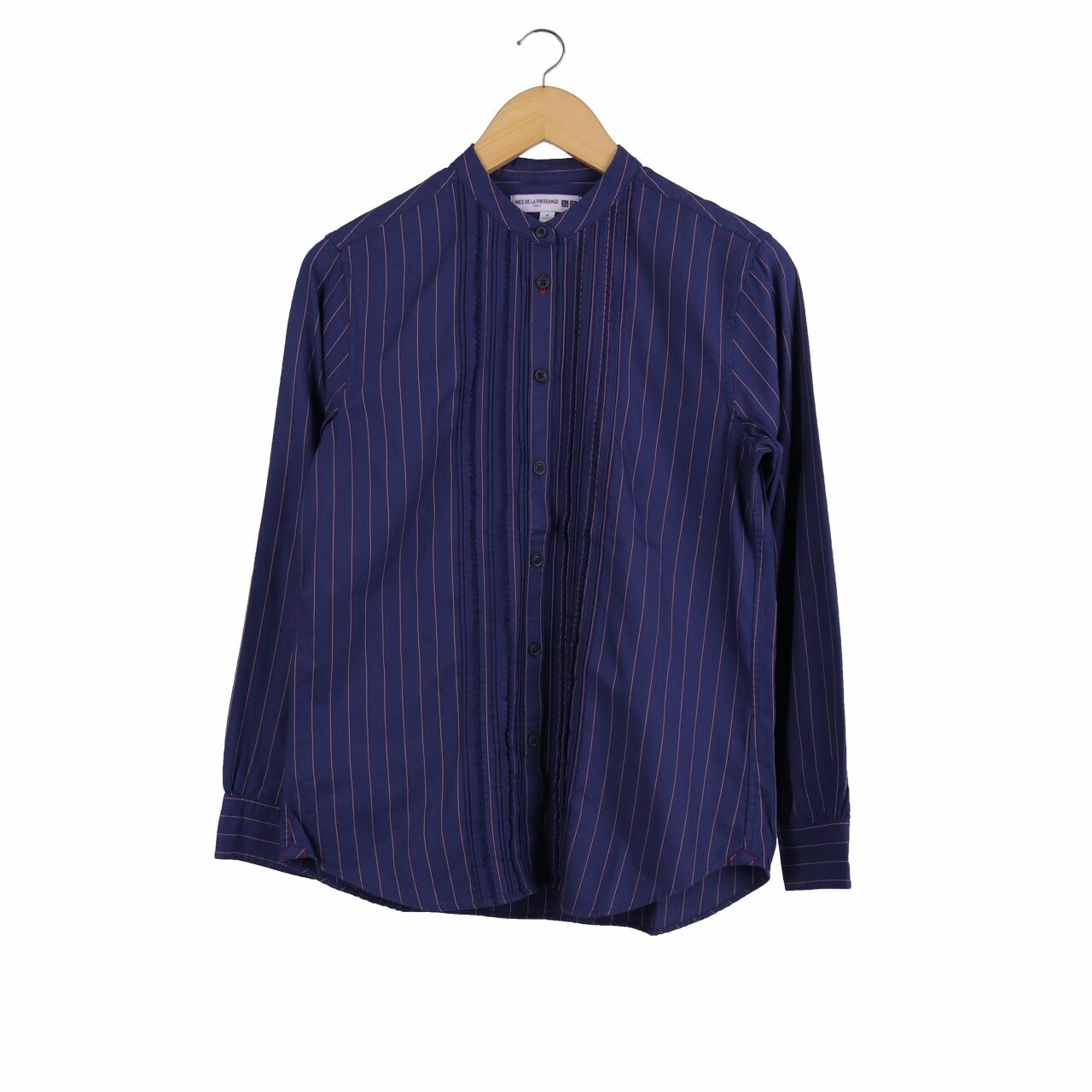 UNIQLO Dark Blue Stripes Kemeja