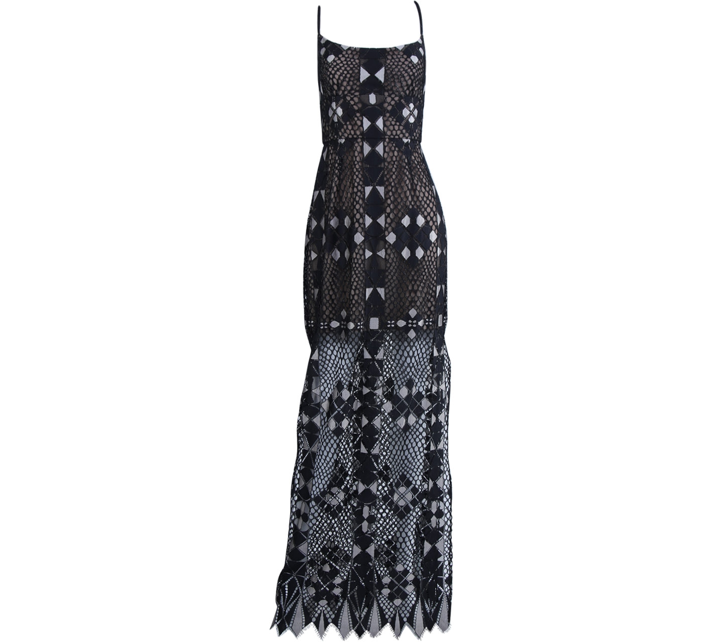 BCBG Maxazria Black Evelina Long Dress