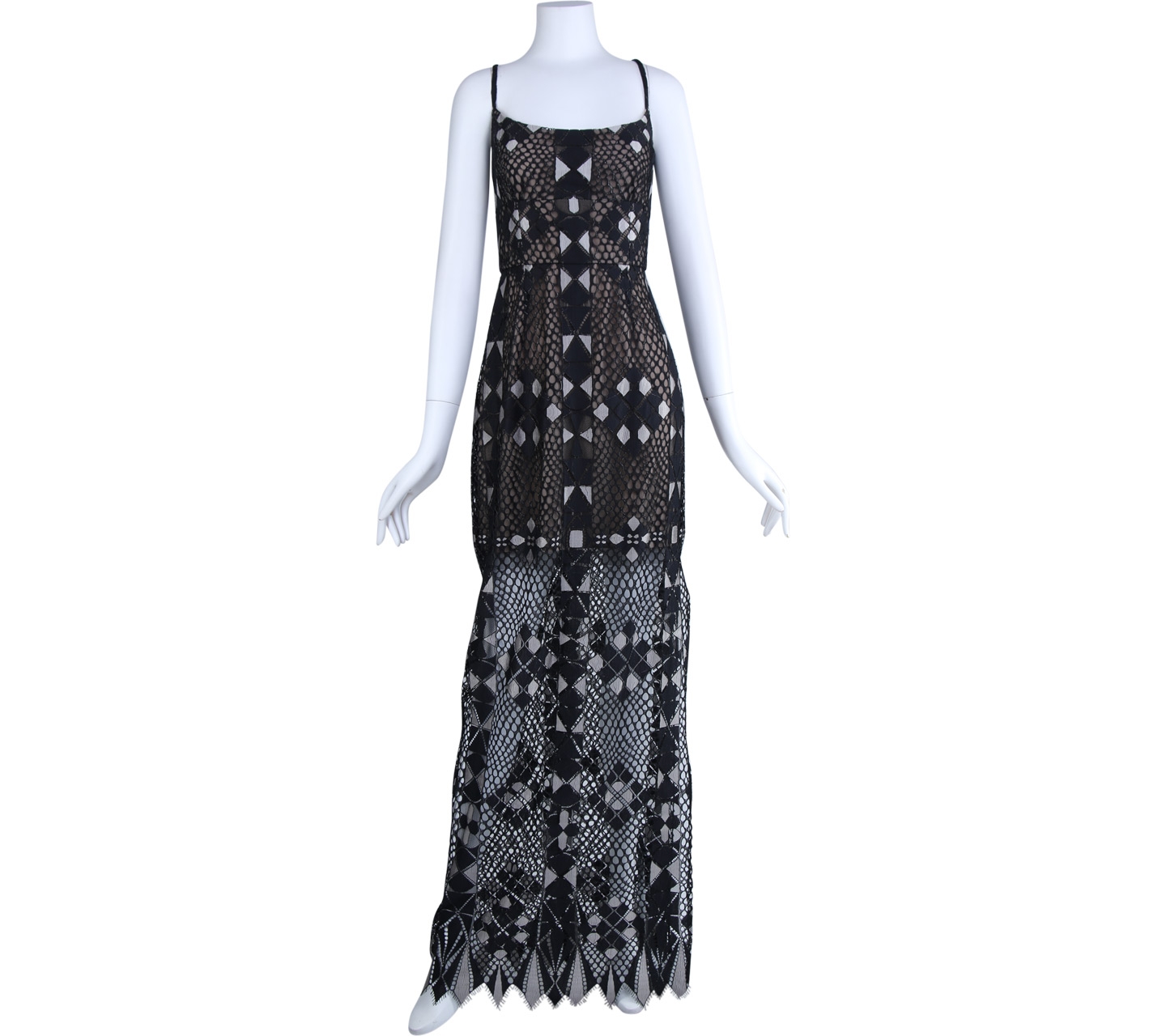 BCBG Maxazria Black Evelina Long Dress