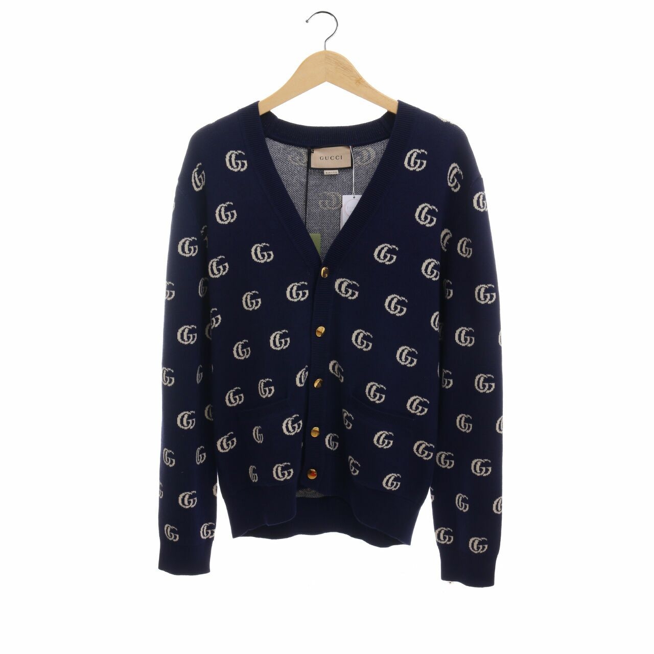 Gucci Blue Sweater Cardigan