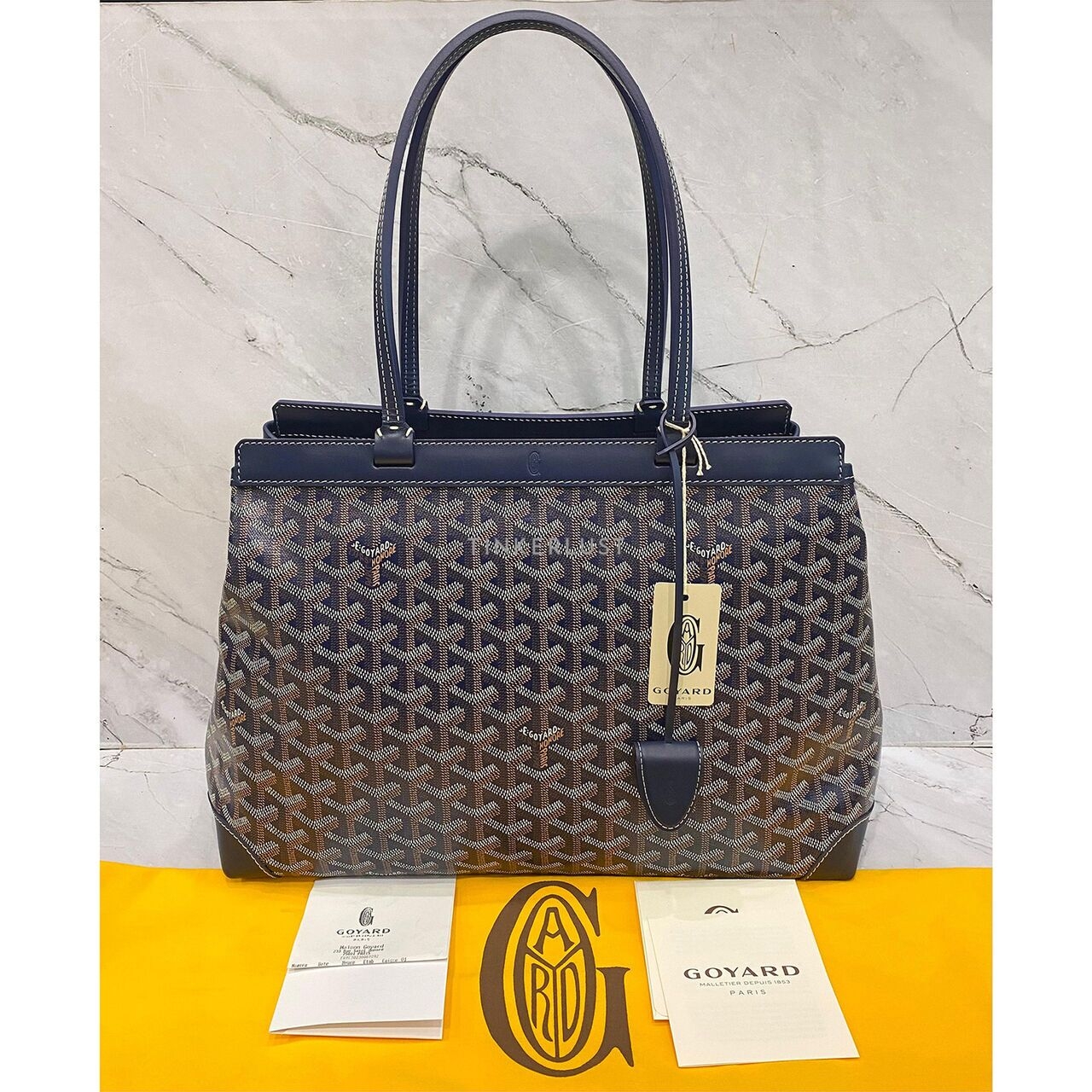 Goyard Bellechasse Navy PM SHW 2023 Shoulder Bag