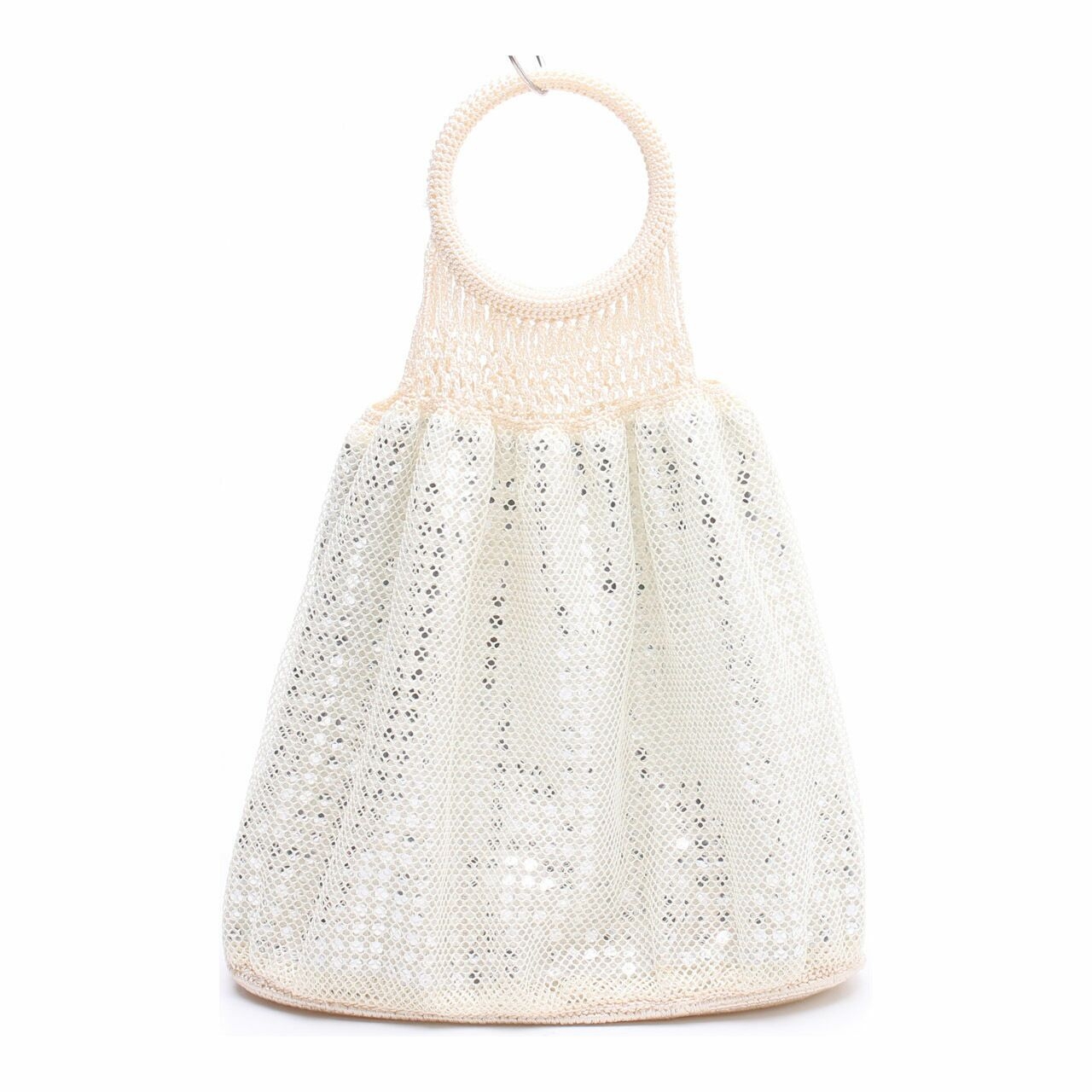 GAP Cream Sequin Handbag