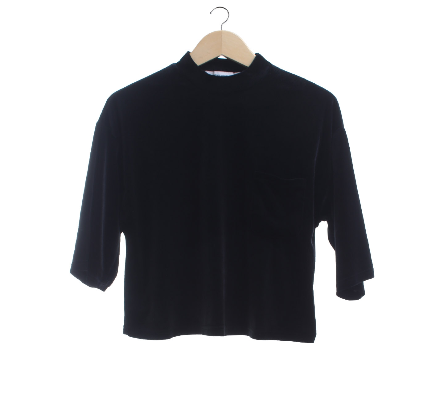 The Editor's Market Black Velvet Blouse