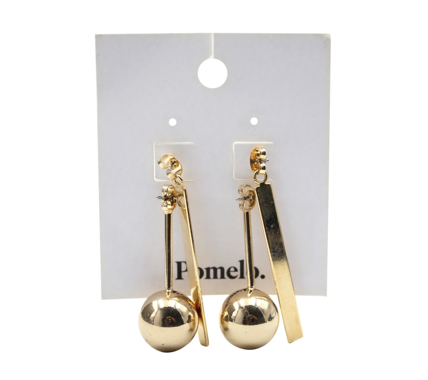 Pomelo. Gold Earrings Jewellery