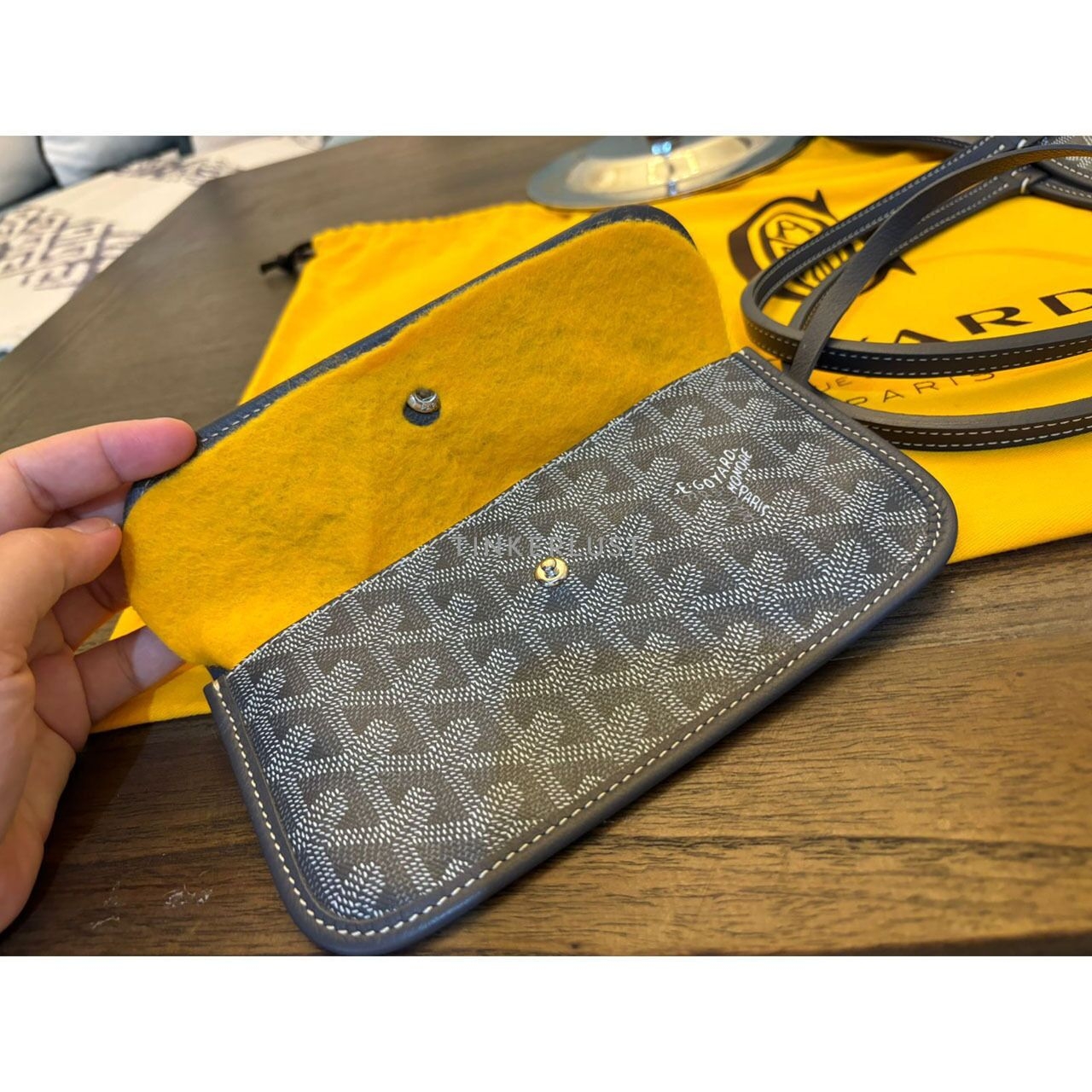 Goyard St Louis PM Grey 2022 Tote Bag 