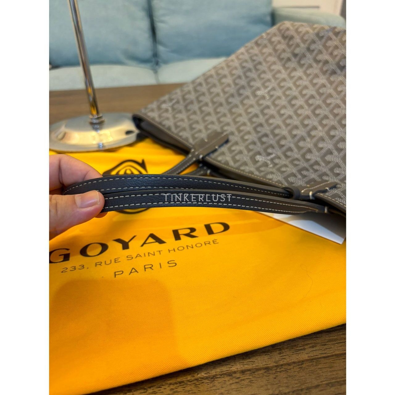 Goyard St Louis PM Grey 2022 Tote Bag 