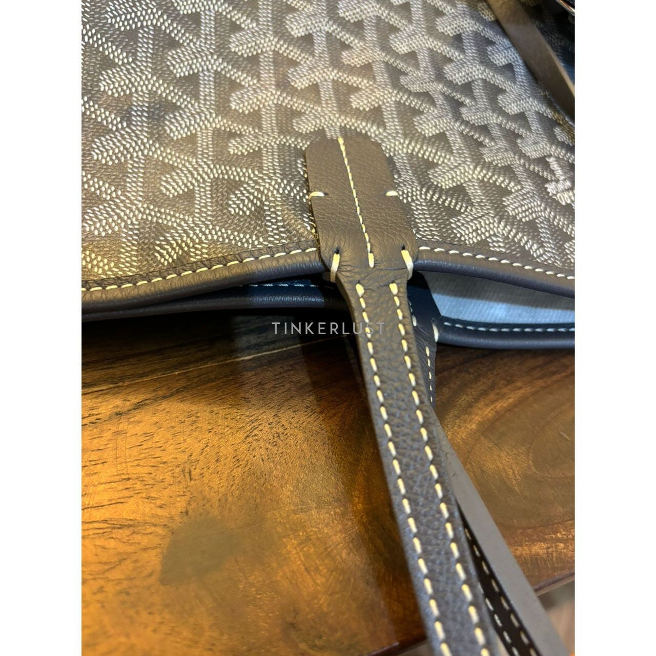 Goyard St Louis PM Grey 2022 Tote Bag 